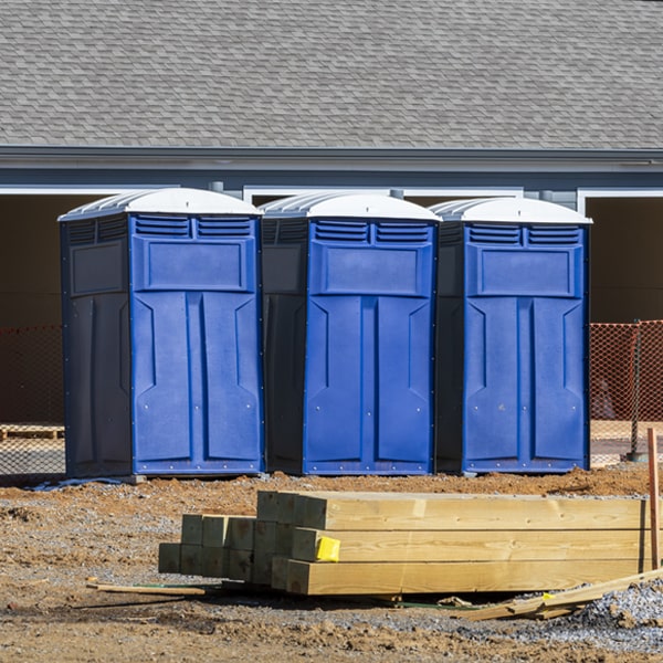 what is the maximum capacity for a single portable restroom in Lake Almanor Peninsula California